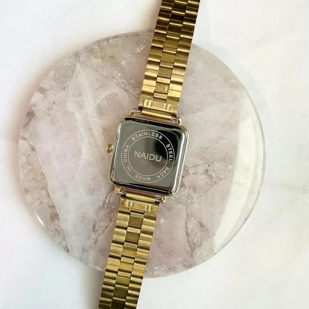 Vintage Inspired Luxury Gold Tone Watch